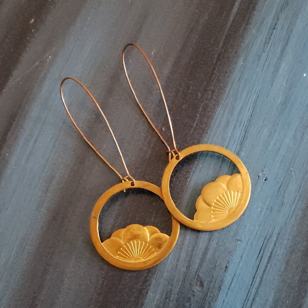 Handmade Brass Earrings
